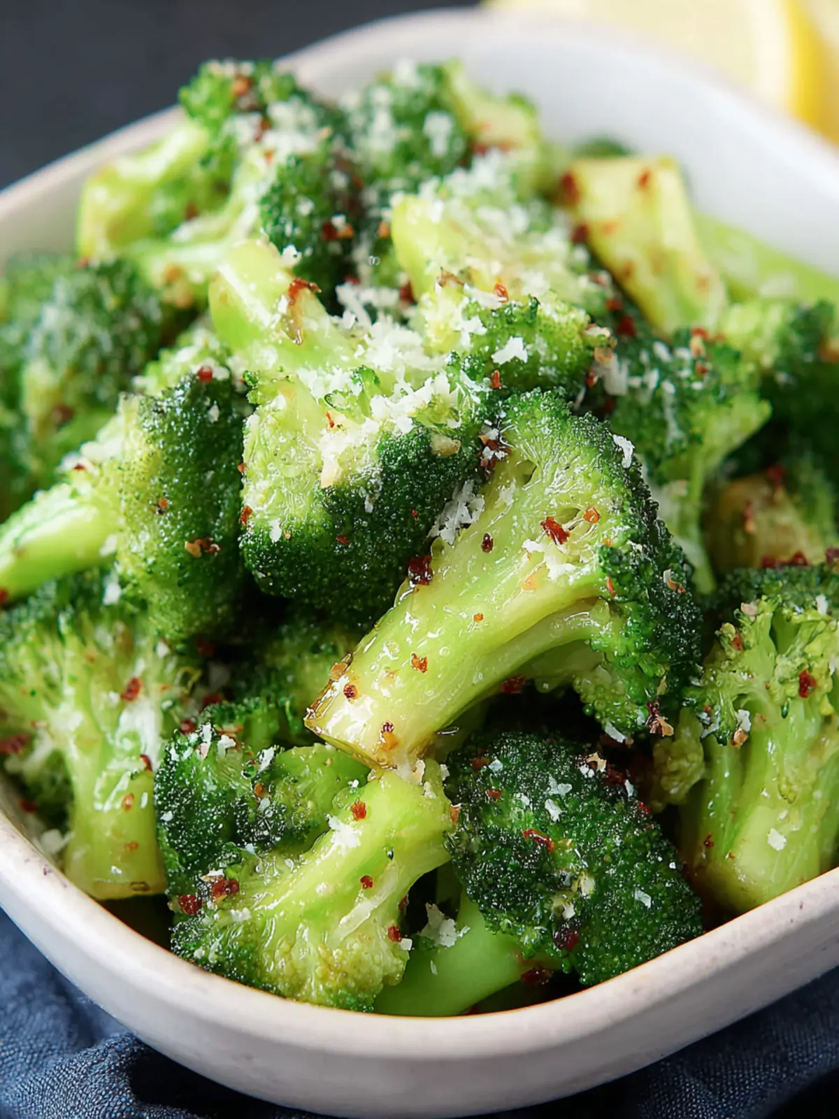 Air Fryer Frozen Broccoli (Parmesan Added) First Image