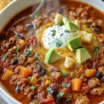 Hearty Turkey Vegetable Chili, Dietitian Recipe First Image