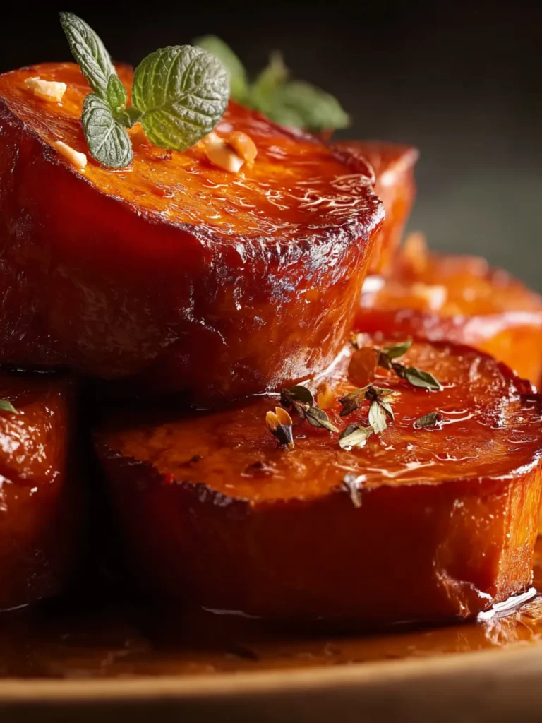 Fondant Sweet Potatoes (slow roasted) First Image