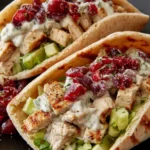 Pita Bread Turkey Sandwiches with Cranberry Salsa First Image