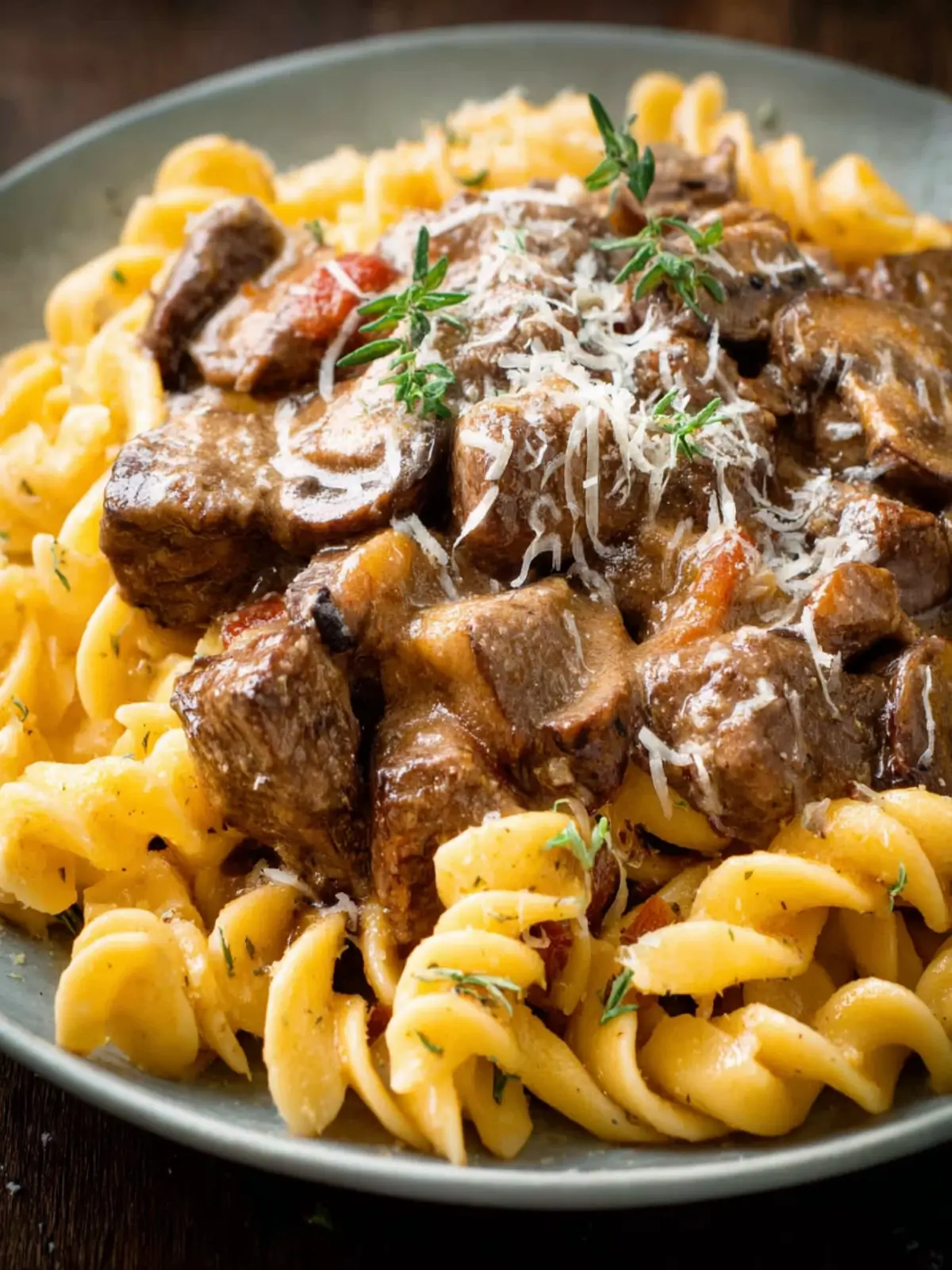 Slow Cooker Beef Stroganoff First Image