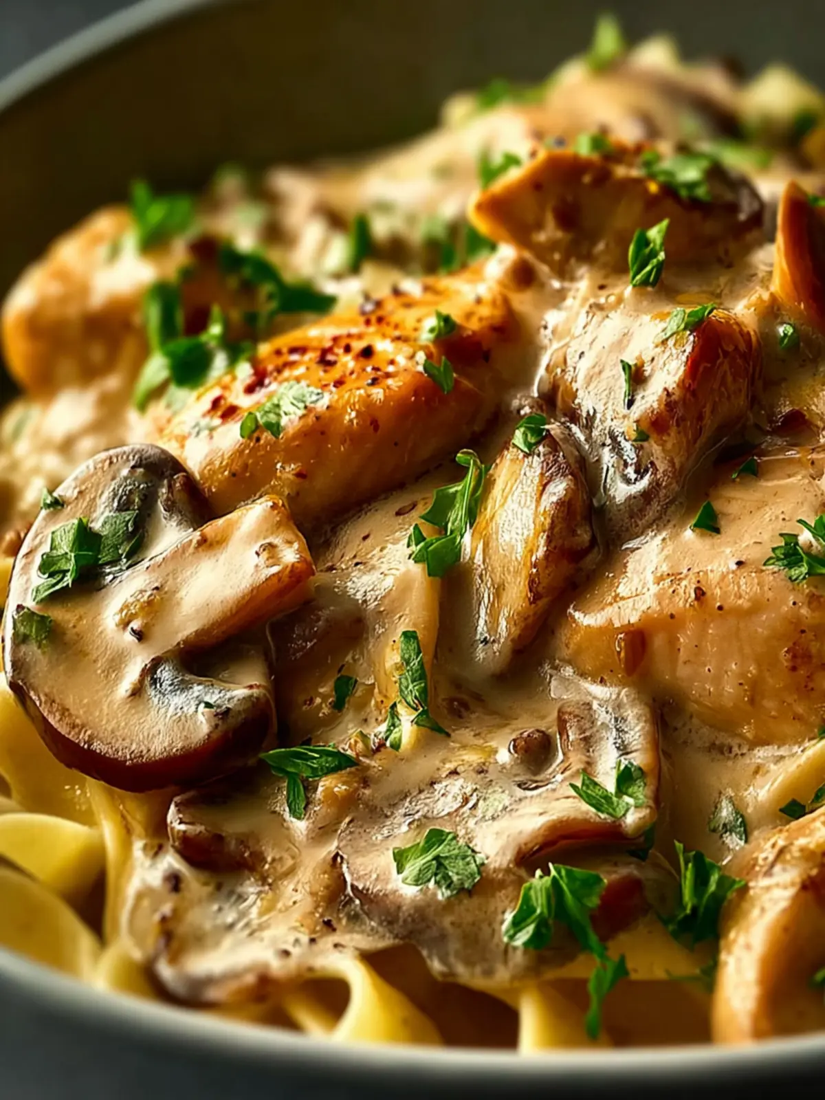 Creamy Chicken Stroganoff First Image