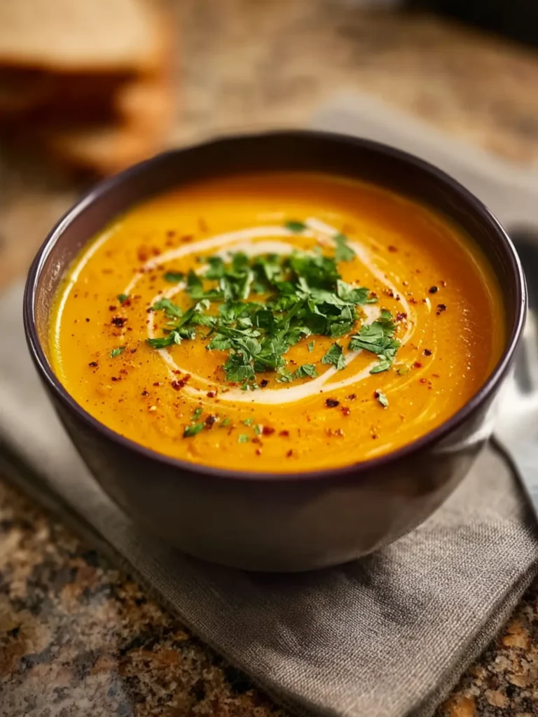 Red Lentil and Carrot Soup First Image
