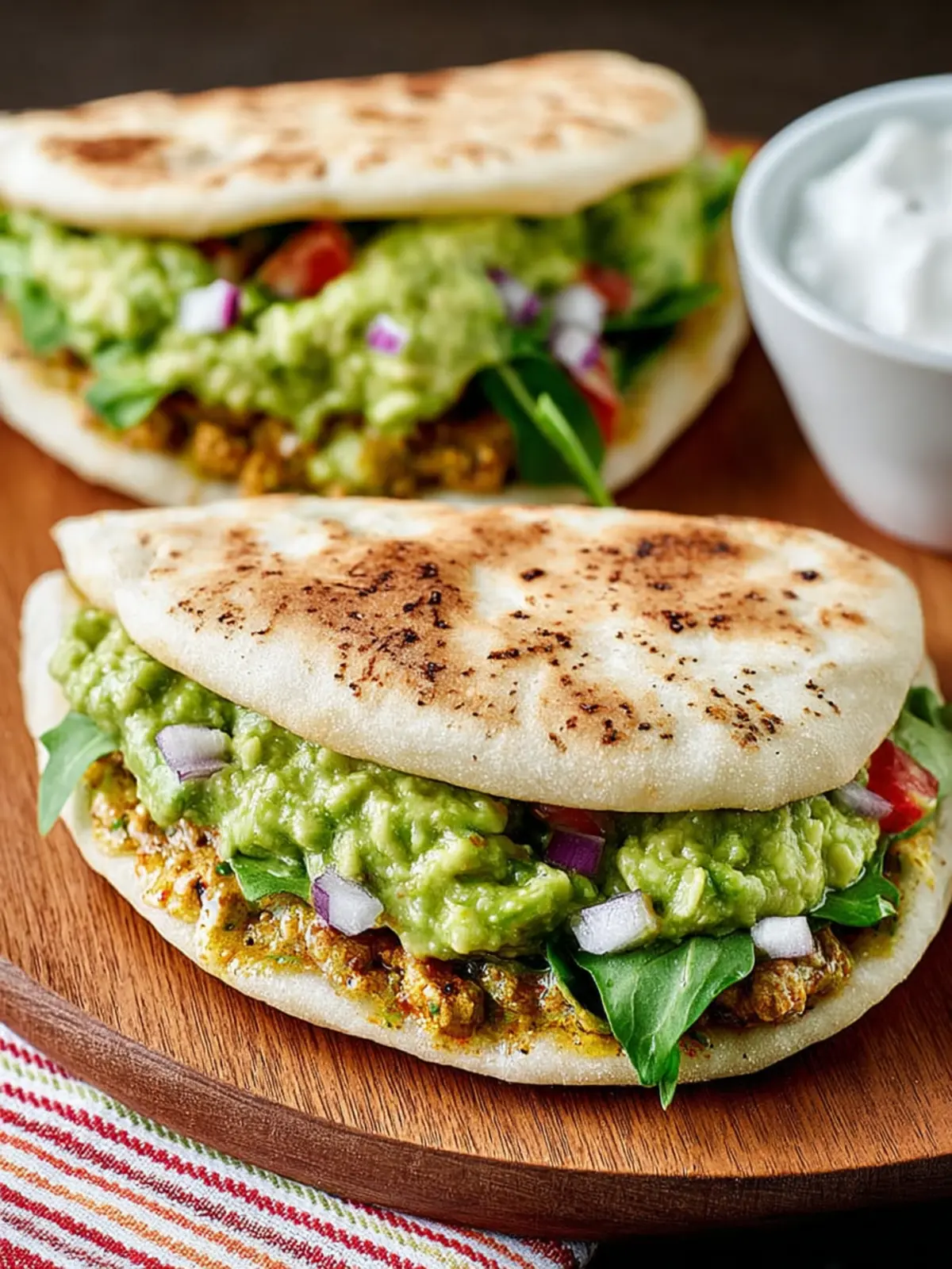 Spicy Avocado in Low-Carb Pita Bread First Image