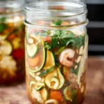meal prep mason jar soup First Image