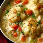 Classic Chicken And Dumplings With Biscuits First Image