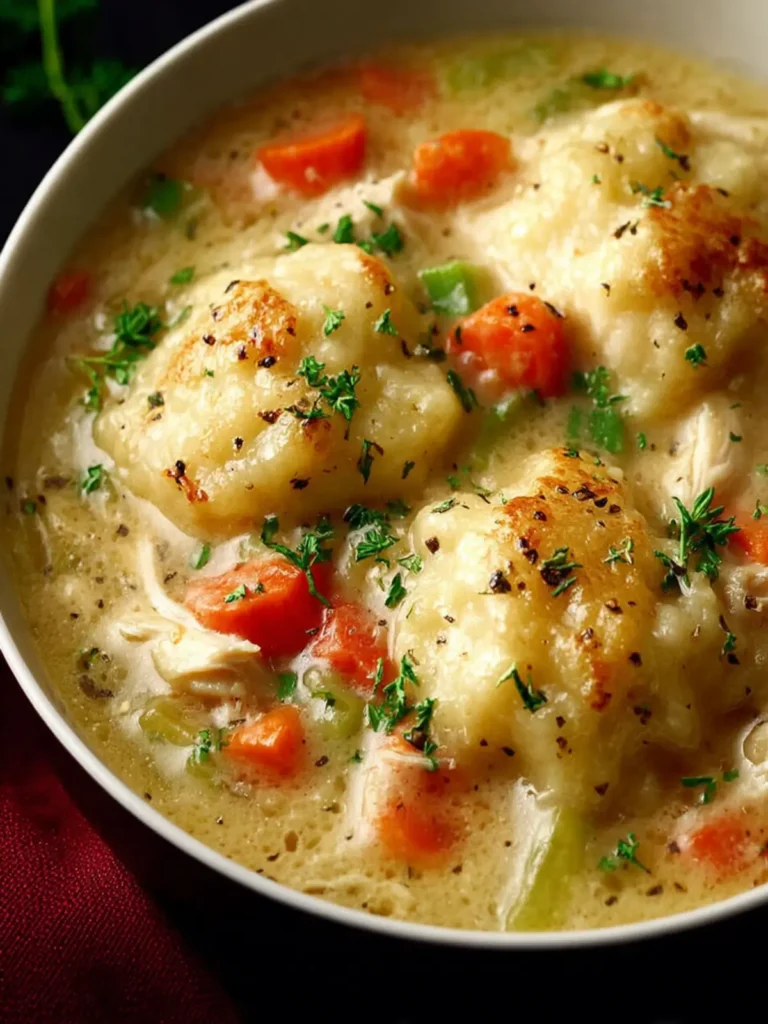 Classic Chicken And Dumplings With Biscuits First Image