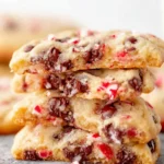 Candy Cane Chocolate Chip Cookies First Image