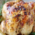 Easy Crockpot Lemon Herb Whole Chicken First Image