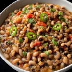 Delicious Slow Cooker Spicy Black-Eyed Peas Recipe First Image