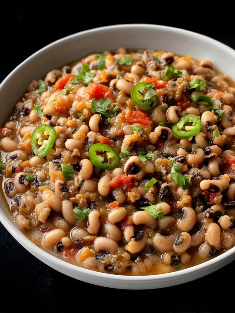 Delicious Slow Cooker Spicy Black-Eyed Peas Recipe First Image