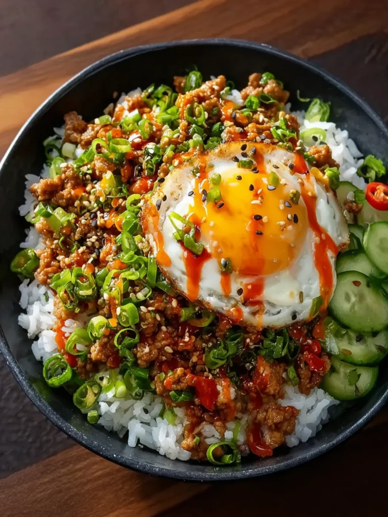 Bang Bang Ground Turkey Rice Bowls First Image