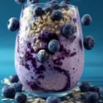 Blueberry Oatmeal Protein Smoothie First Image