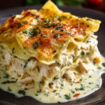Creamy White Sauce Chicken Lasagna First Image