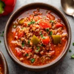 Crockpot Stuffed Pepper Soup First Image