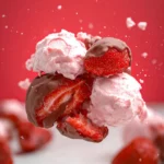 Easy Frozen Strawberry Yogurt Clusters First Image