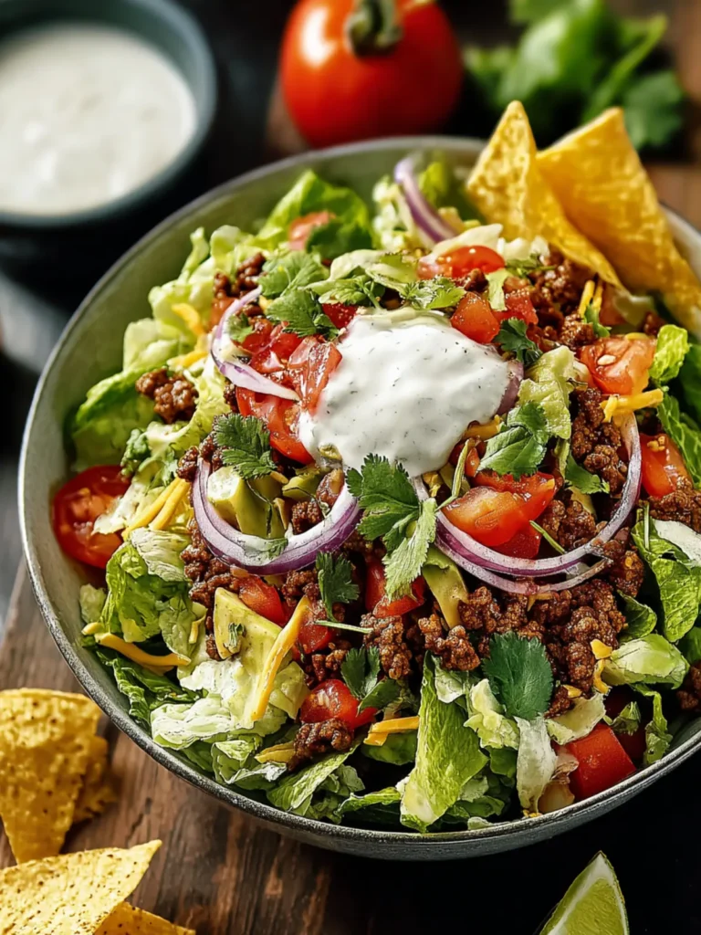 Flavorful Taco Salad Lunch First Image