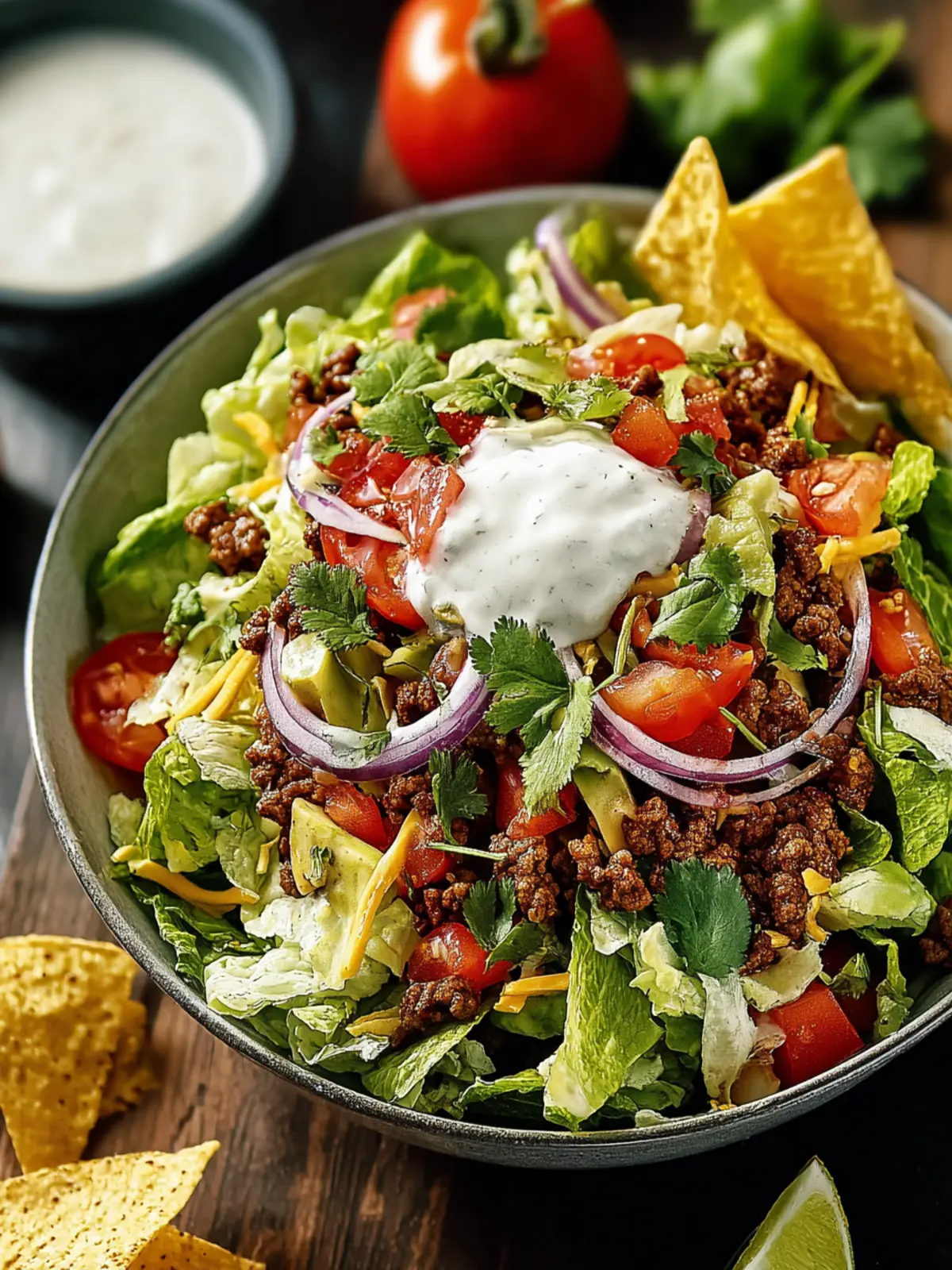 Flavorful Taco Salad Lunch First Image