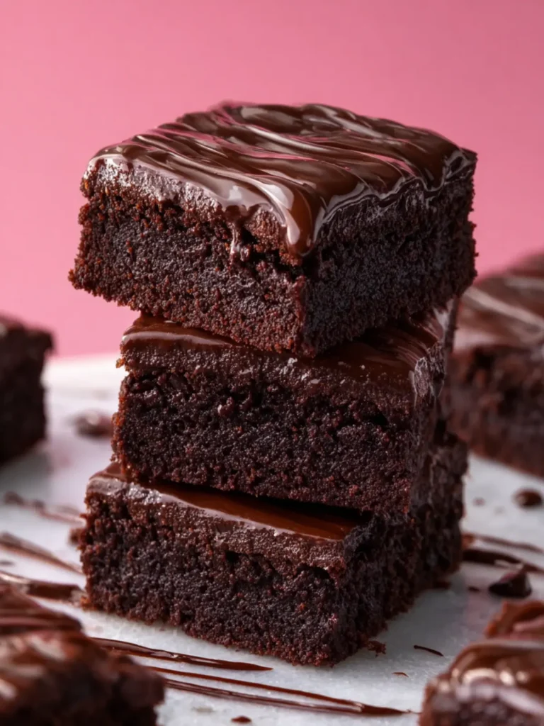 Fudgy Brownies with Chocolate Ganache First Image