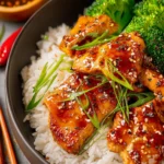 Sticky Honey Ginger Chicken First Image