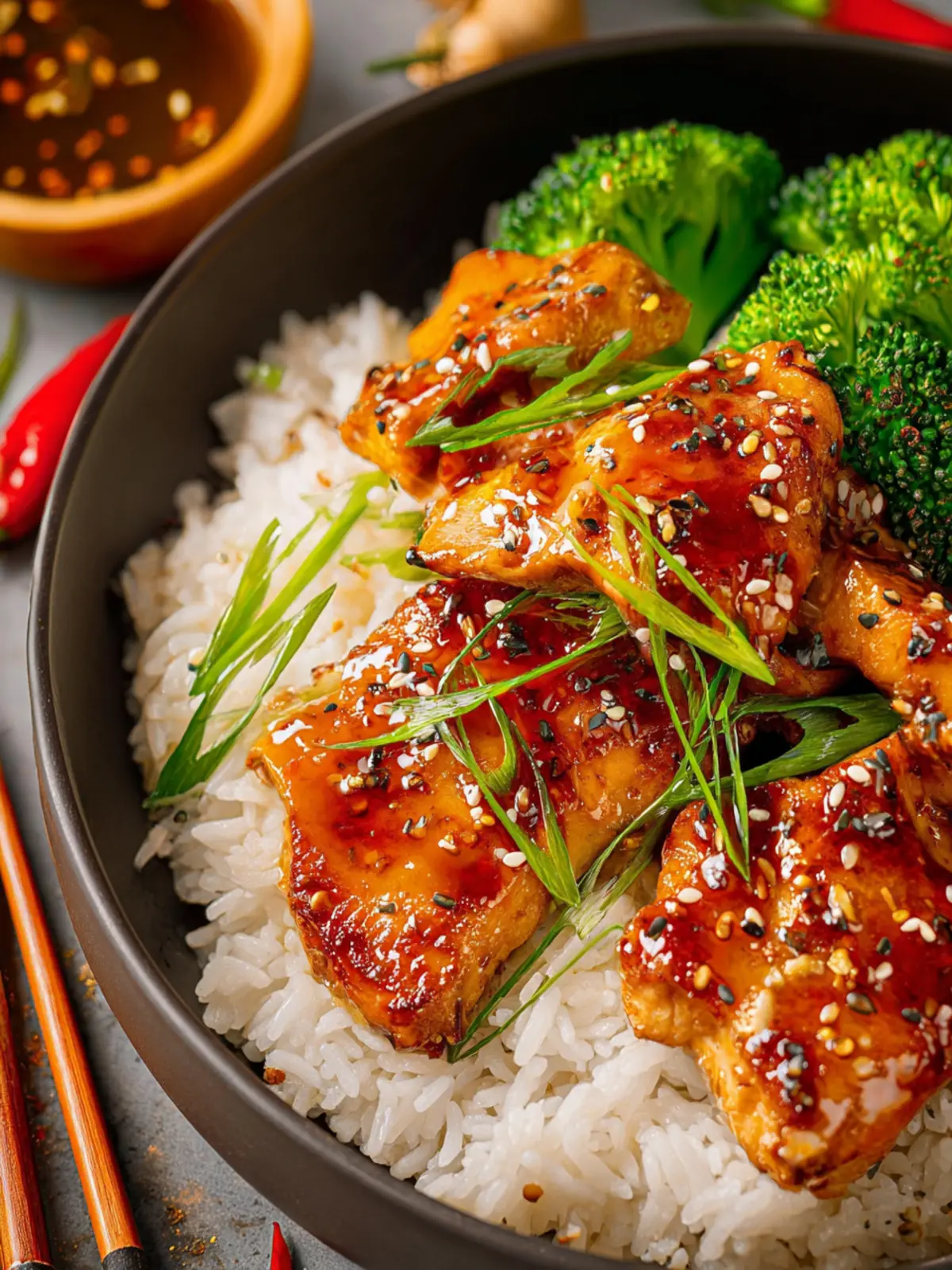 Sticky Honey Ginger Chicken First Image