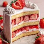 Strawberry Vanilla Layer Cake with Mascarpone First Image