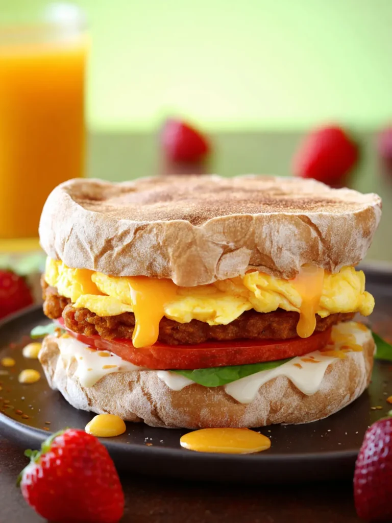 Vegetarian Breakfast Sandwich First Image