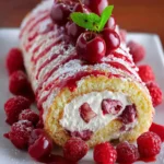Heavenly Cherry Cheesecake Cake Roll Recipe First Image