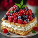 Puff Pastry Berry Cream Cake: Effortless Elegance in Every Bite First Image