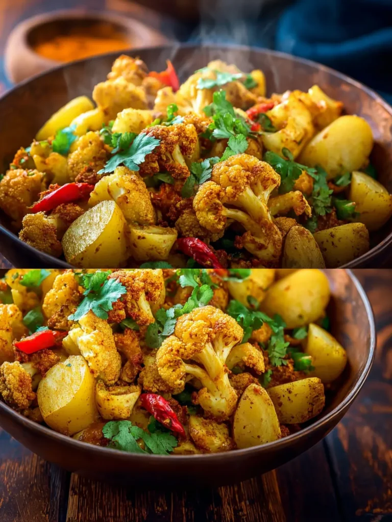 Aloo Gobi – Indian Spiced Potatoes and Cauliflower First Image