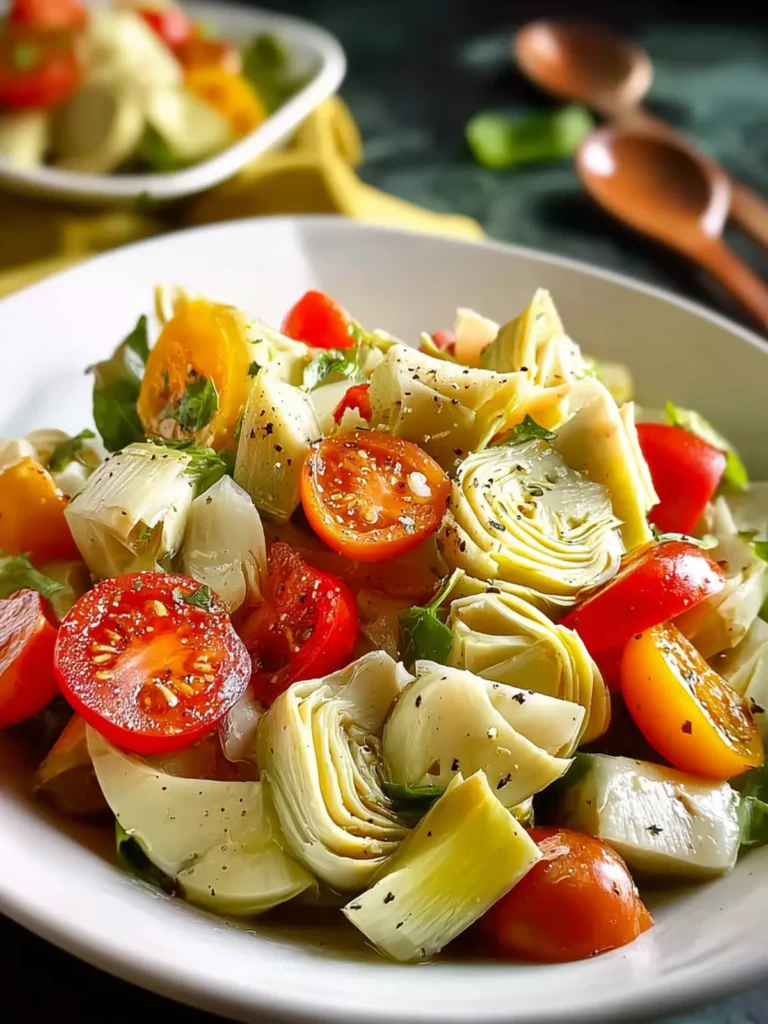 Artichoke Salad with Hearts of Palm: Refreshingly Tangy D... First Image
