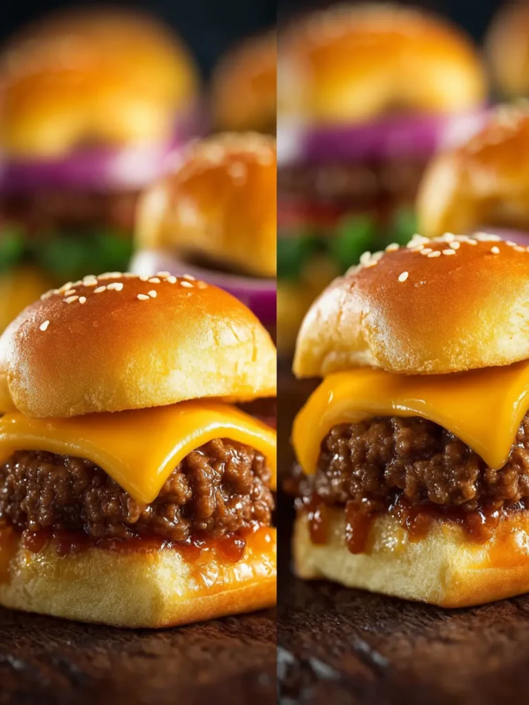 Cheeseburger Sliders Easy Recipe First Image