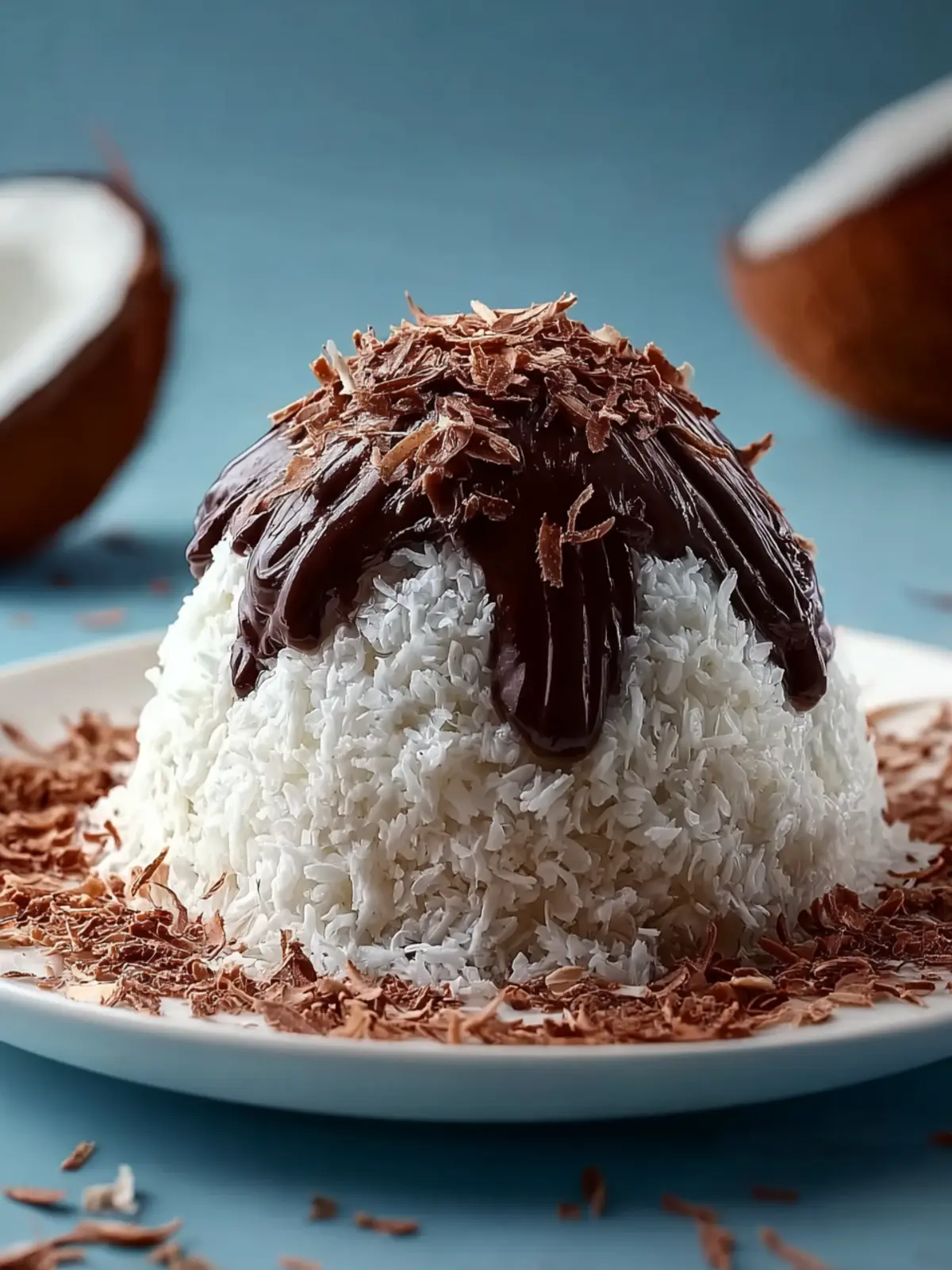 Coconut Dome with Chocolate Spread First Image