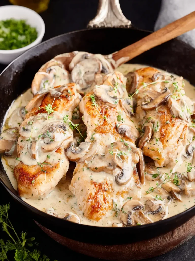 Easy Chicken with Mushroom Sauce First Image