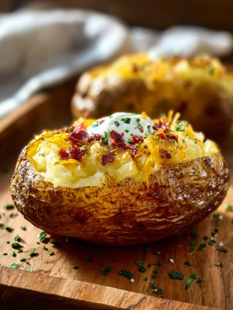 Traeger Smoked Baked Potatoes First Image