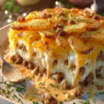 Cheesy Hamburger Potato Casserole First Image