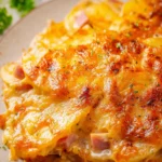 Cheesy Scalloped Potatoes with Ham First Image
