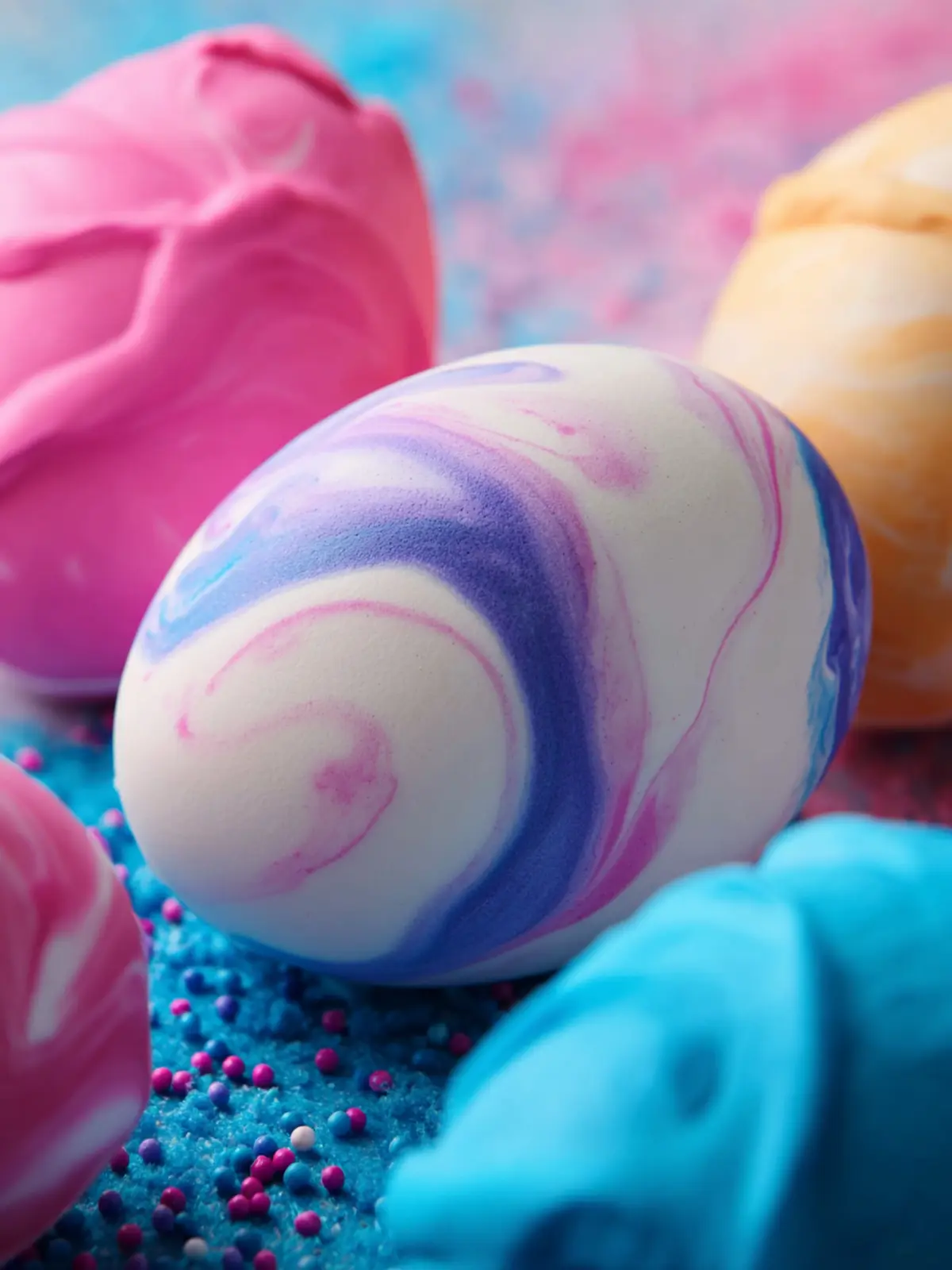 Cool Whip Dyed Easter Eggs First Image