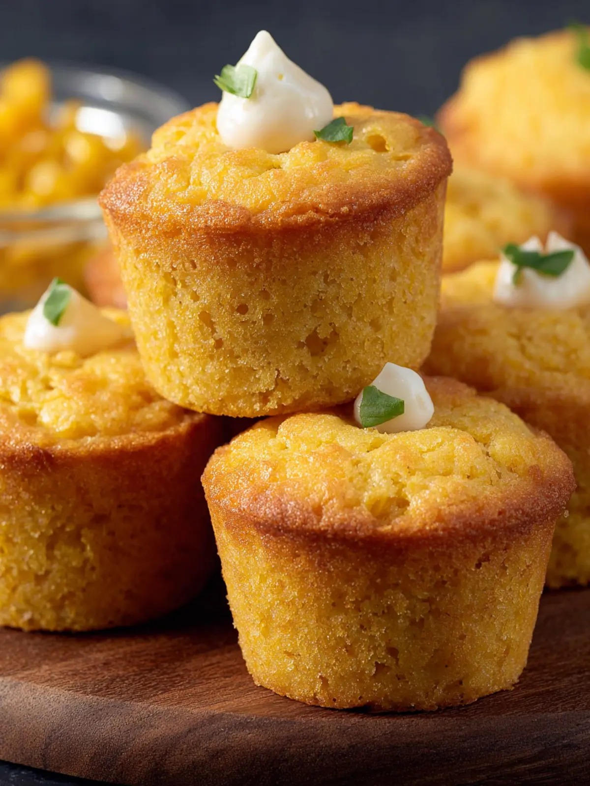 Creamed Corn Cornbread Muffins First Image