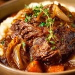 Crock Pot French Onion Pot Roast First Image