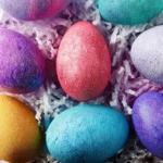 Fabric-Textured Easter Eggs First Image