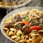 Slow Cooker Beef and Noodles First Image