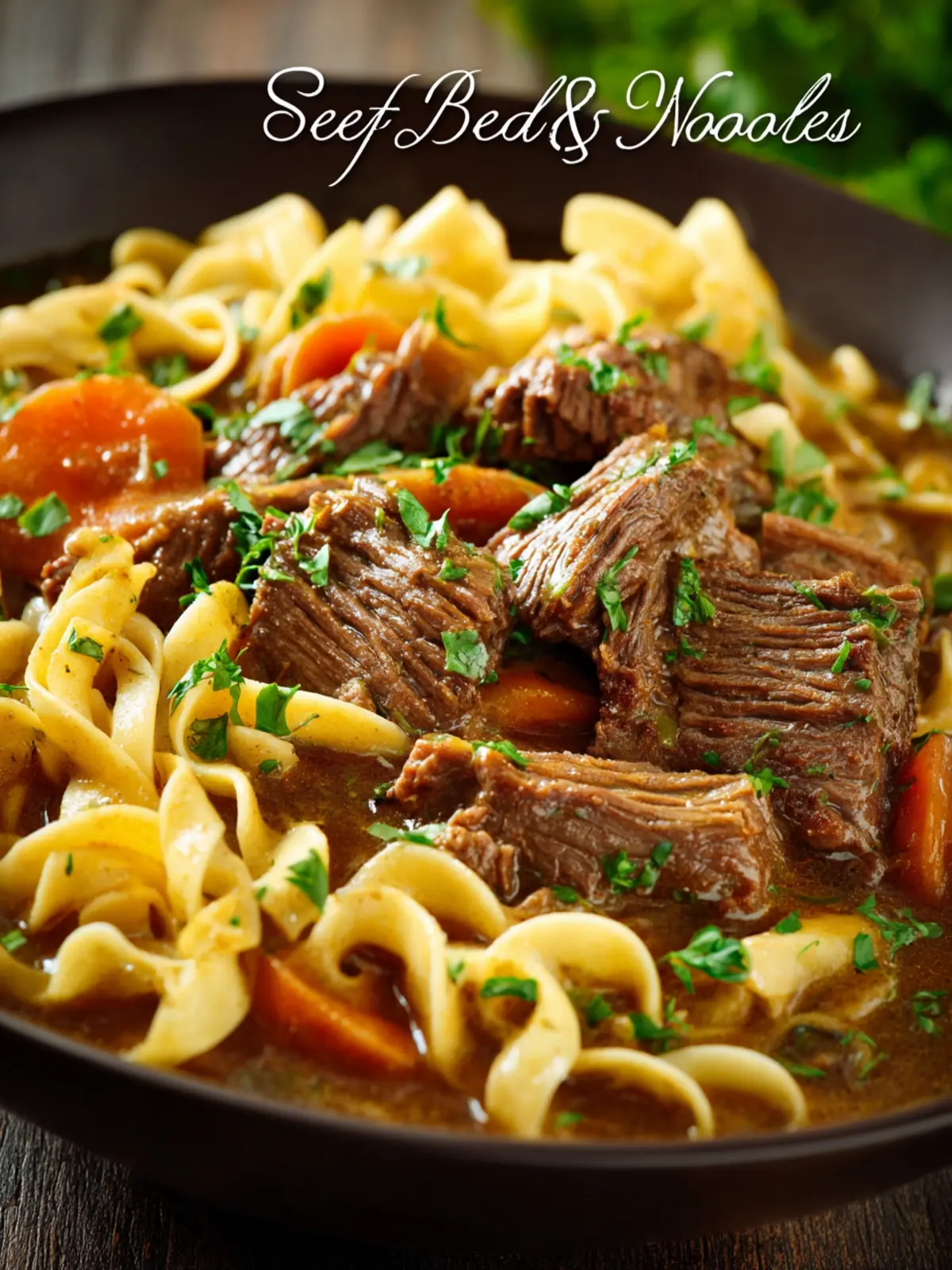 Slow Cooker Beef and Noodles First Image