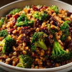Wheat Berry Salad with Broccoli and Dried Cherries First Image