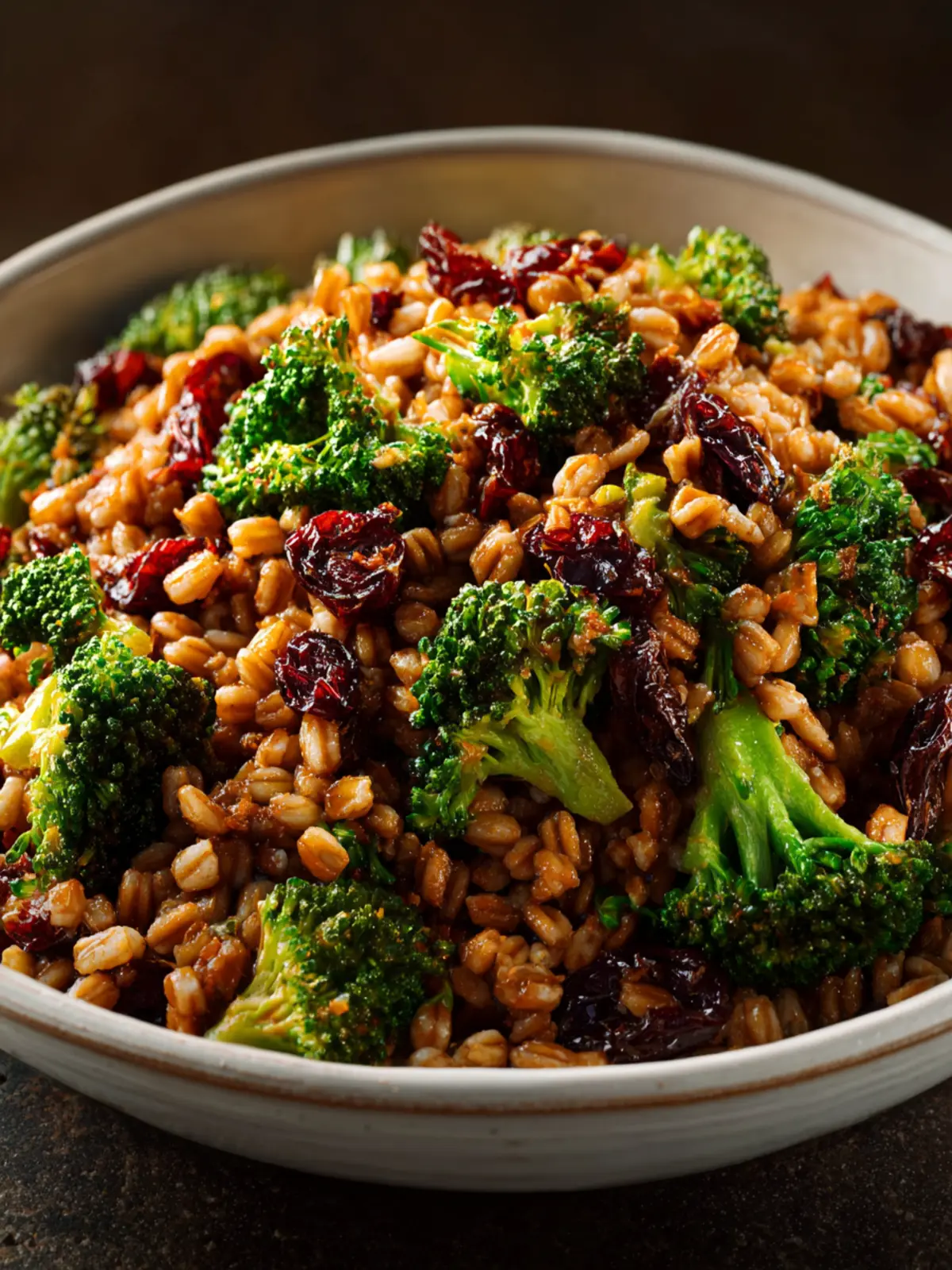 Wheat Berry Salad: Joyful Crunch with Broccoli & Dried Cherries