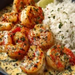 easy creamy garlic shrimp First Image