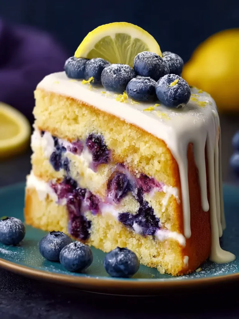 lemon blueberry cake First Image
