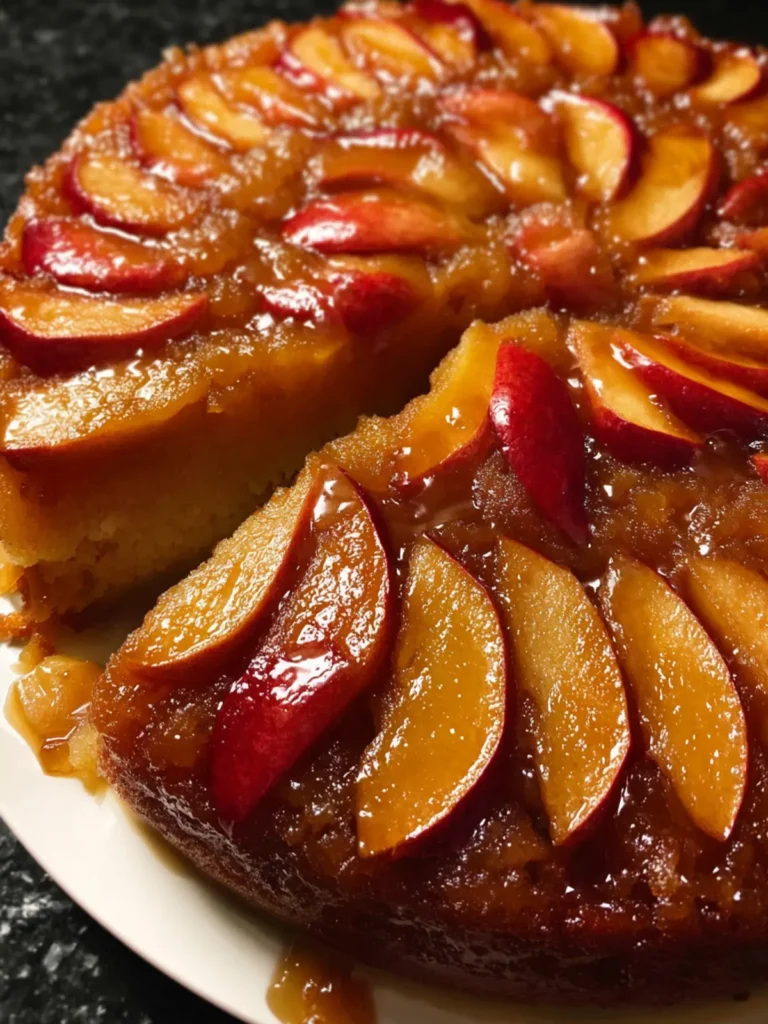apple cinnamon upside down cake First Image