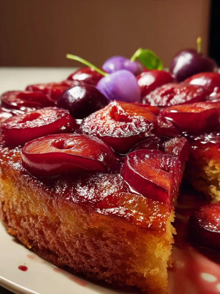 plum upside down cake First Image