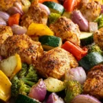 Seasoned Chicken and Vegetables {Air Fryer or Oven} First Image